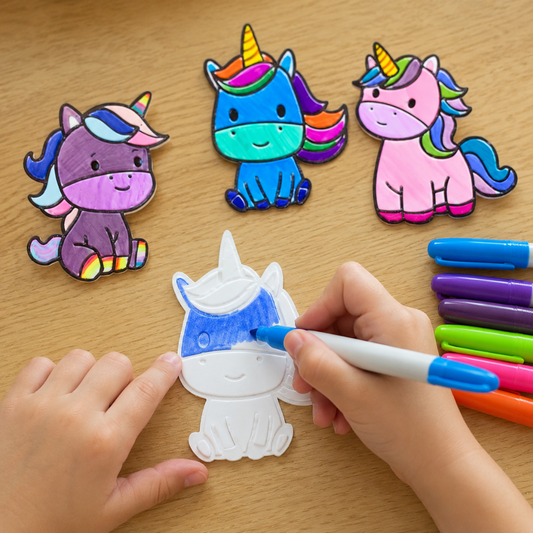 Unicorn Coloring Set with Stand | Kids’ Creative Activity