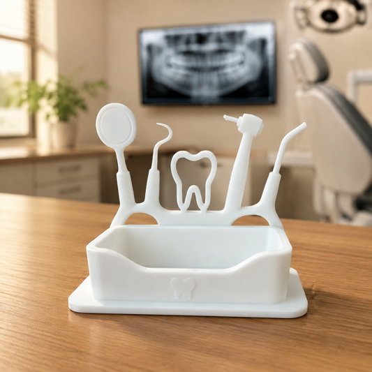 Modern Dentist Business Card Holder | Dental Office Display