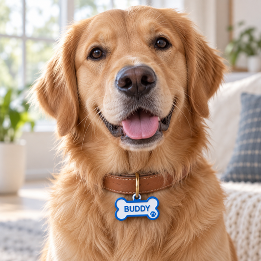 Custom Dog Pet Name Medal Tag