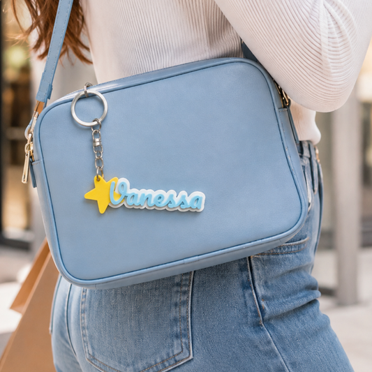 Personalized Name Keychain | Flower, Star or Heart