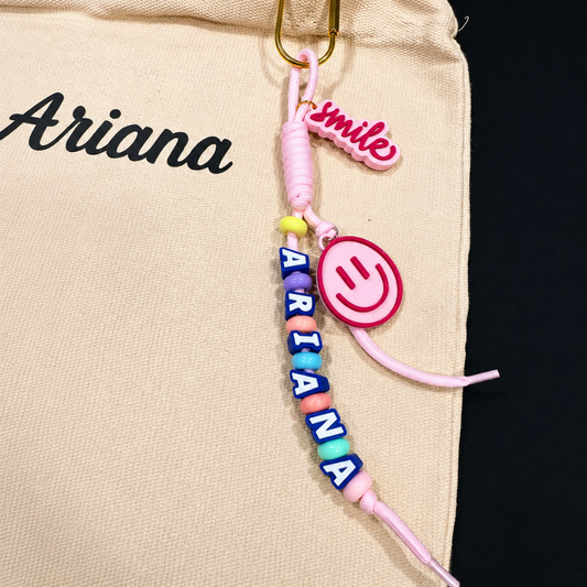 Personalized Letter Bead Name Accessory | Custom Keychain